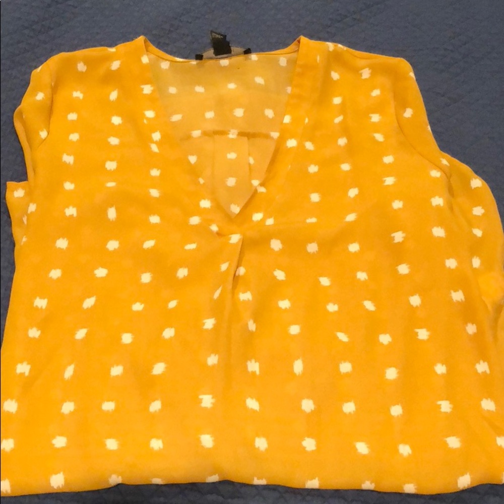 Long-sleeved Yellow Forever 21 Dress
